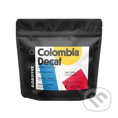 Kávy a čaje: Colombia, Popayan - Sugarcane Decaf Light roast (Goriffee). Goriffee, 2025 Kávy a čaje: Colombia, Popayan - Sugarcane Decaf Light roast (Goriffee). Goriffee, 2025