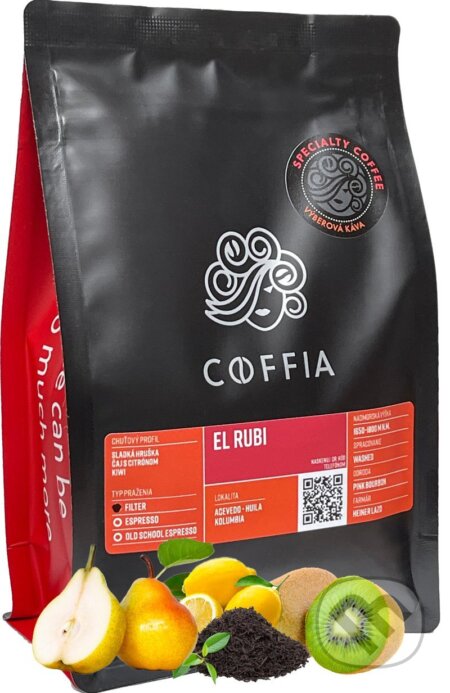 Kávy a čaje: El Rubi (COFFIA). COFFIA, 2021 Kávy a čaje: El Rubi (COFFIA). COFFIA, 2021