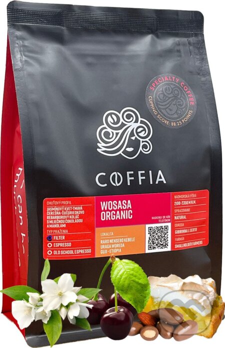 Wosasa Organic 250g Espresso - Etiópia, COFFIA, 2021