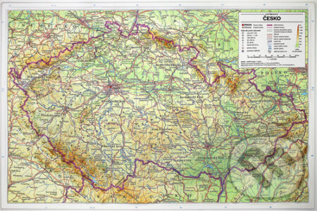 Česko reliéfní mapa 1 : 1 240 000 - Pavel Seemann, Kartografie Praha, 2021