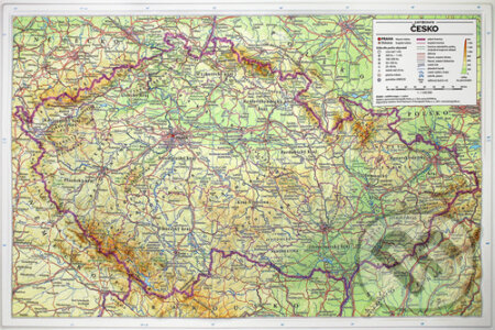 Česko reliéfní mapa 1 : 1 240 000 (Pavel Seemann). Kartografie Praha, 2021 Česko reliéfní mapa 1 : 1 240 000 (Pavel Seemann). Kartografie Praha, 2021