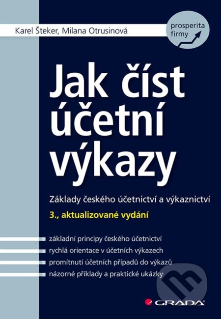 E-kniha: Jak číst účetní výkazy (Karel Šteker a Milana Otrusinová). Grada, 2021 E-kniha: Jak číst účetní výkazy (Karel Šteker a Milana Otrusinová). Grada, 2021