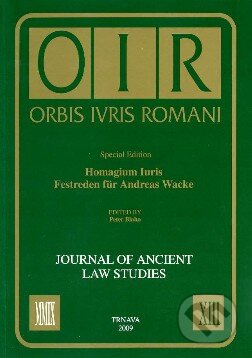 Kniha: Orbis Ivris Romani XIII. (Peter Blaho a Michaela Židlická). VEDA Kniha: Orbis Ivris Romani XIII. (Peter Blaho a Michaela Židlická). VEDA