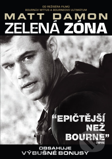 Film: Zelená zóna (Paul Greengrass) (DVD). Magicbox, 2021 Film: Zelená zóna (Paul Greengrass) (DVD). Magicbox, 2021