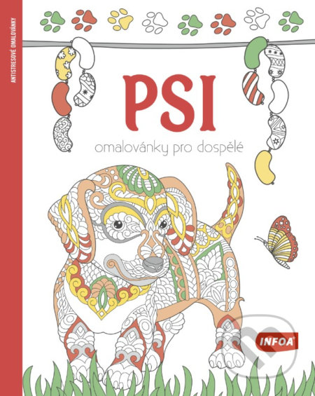 Psi - Omalovánky pro dospělé, INFOA, 2021