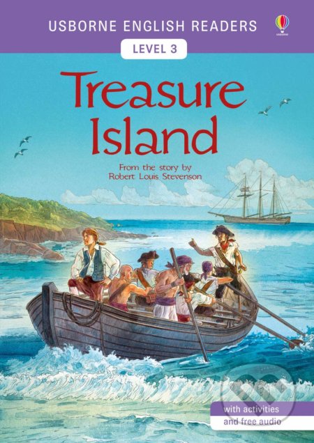 Kniha: Treasure Island (Mairi Mackinnon). Usborne, 2017 Kniha: Treasure Island (Mairi Mackinnon). Usborne, 2017