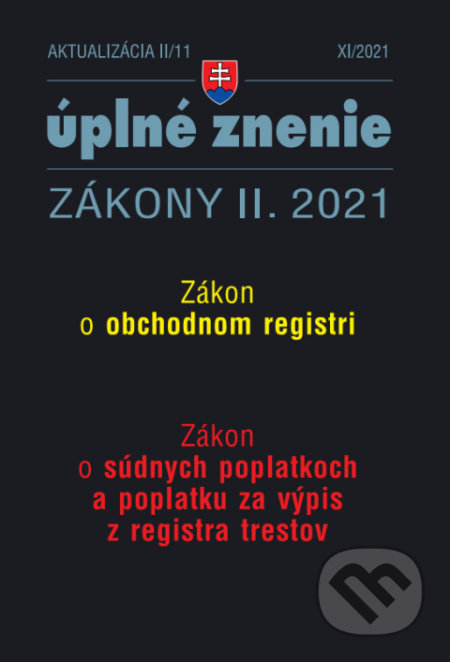 Aktualizácia II/11 - Obchodný register, Poradca s.r.o., 2021