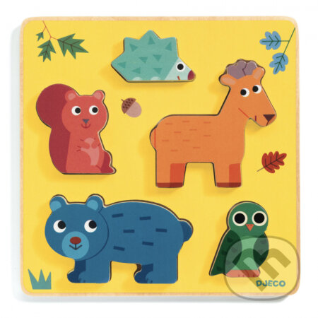 Puzzle: Frimours: reléfne drevené vkladacie puzzle (Djeco). Djeco, 2021 Puzzle: Frimours: reléfne drevené vkladacie puzzle (Djeco). Djeco, 2021
