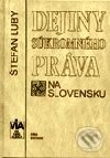 Kniha: Dejiny súkromného práva na Slovensku (Štefan Luby). Wolters Kluwer (Iura Edition), 2002 Kniha: Dejiny súkromného práva na Slovensku (Štefan Luby). Wolters Kluwer (Iura Edition), 2002