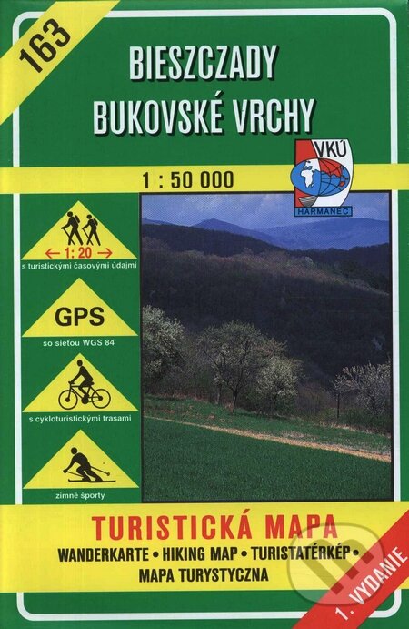 Bieszczady - Bukovské vrchy - turistická mapa č. 163 (Autorský kolektiv). VKÚ Harmanec, 2002 Bieszczady - Bukovské vrchy - turistická mapa č. 163 (Autorský kolektiv). VKÚ Harmanec, 2002