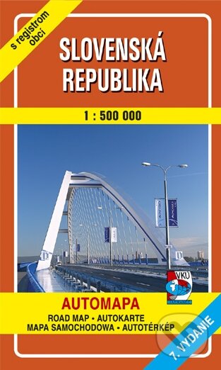 Slovenská republika 1:500 000 (kartónová obálka) (Autorský kolektív). VKÚ Harmanec, 2002 Slovenská republika 1:500 000 (kartónová obálka) (Autorský kolektív). VKÚ Harmanec, 2002