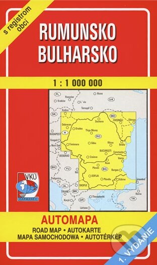 Rumunsko, Bulharsko 1:1 000 000 (Autorský kolektív). VKÚ Harmanec, 2002 Rumunsko, Bulharsko 1:1 000 000 (Autorský kolektív). VKÚ Harmanec, 2002