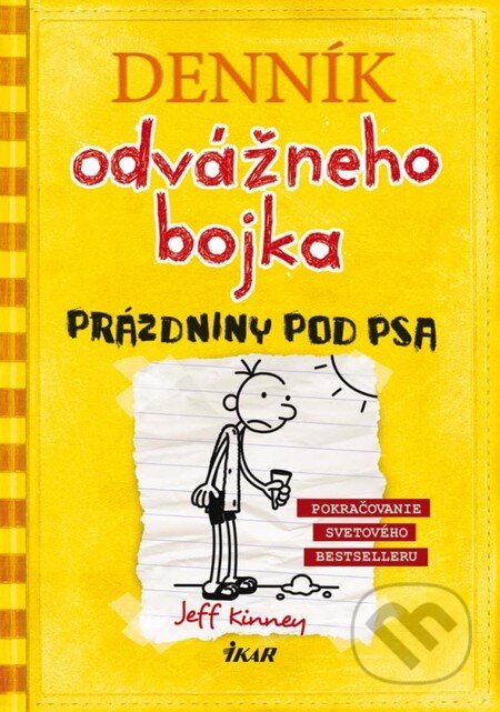 Kniha: Denník odvážneho bojka 4 (Jeff Kinney). Ikar, 2012 Kniha: Denník odvážneho bojka 4 (Jeff Kinney). Ikar, 2012