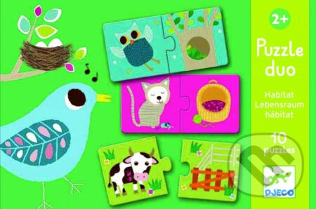 Puzzle: Puzzle duo – Kde žijú zvieratká (Djeco). Djeco, 2019 Puzzle: Puzzle duo – Kde žijú zvieratká (Djeco). Djeco, 2019