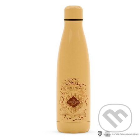 Harry Potter: Nerezová fľaša 500 ml na teplé a studené nápoje - Záškodnícka mapa (Distrineo). Distrineo, 2021 Harry Potter: Nerezová fľaša 500 ml na teplé a studené nápoje - Záškodnícka mapa (Distrineo). Distrineo, 2021