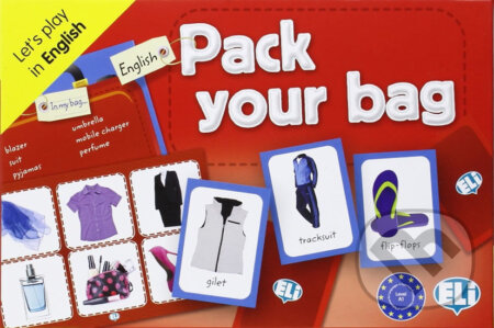 Spoločenská hra: Let´s Play in English: Pack Your Bag! (autorů kolektiv). Eli, 2014 Spoločenská hra: Let´s Play in English: Pack Your Bag! (autorů kolektiv). Eli, 2014