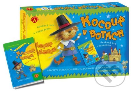 Společenská hra: Kocour v botách - desková hra s pohádkou (Alexander). Alexander, 2009 Společenská hra: Kocour v botách - desková hra s pohádkou (Alexander). Alexander, 2009