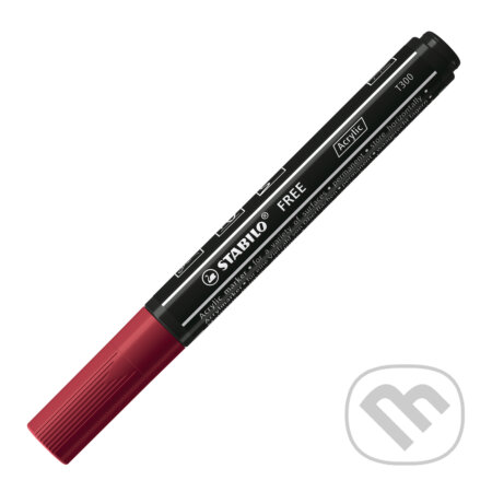 STABILO FREE Acrylic - T300 Okrúhly hrot 2-3mm - purpurová (STABILO). STABILO, 2021 STABILO FREE Acrylic - T300 Okrúhly hrot 2-3mm - purpurová (STABILO). STABILO, 2021