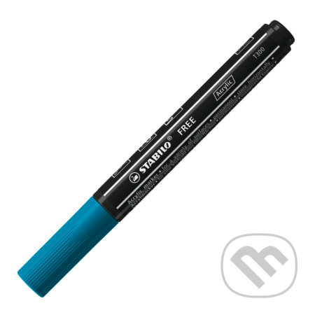 STABILO FREE Acrylic - T300 Okrúhly hrot 2-3mm - modrozelená (STABILO). STABILO, 2021 STABILO FREE Acrylic - T300 Okrúhly hrot 2-3mm - modrozelená (STABILO). STABILO, 2021