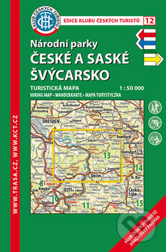 Kniha: Národní parky: České a Saské Švýcarsko 1:50 000 (Klub českých turistů). Klub českých turistů, 2019 Kniha: Národní parky: České a Saské Švýcarsko 1:50 000 (Klub českých turistů). Klub českých turistů, 2019