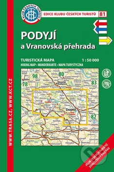 Kniha: Podyjí a Vranovská přehrada 1:50 000 (Klub českých turistů). Klub českých turistů, 2017 Kniha: Podyjí a Vranovská přehrada 1:50 000 (Klub českých turistů). Klub českých turistů, 2017