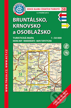 Kniha: Bruntálsko, Krnovsko a Osoblažsko 1:50 000 (Klub českých turistů). Klub českých turistů, 2018 Kniha: Bruntálsko, Krnovsko a Osoblažsko 1:50 000 (Klub českých turistů). Klub českých turistů, 2018