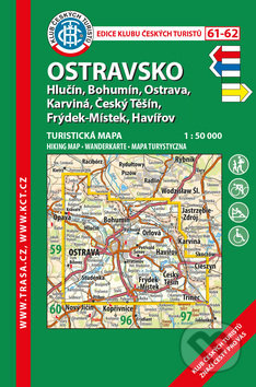 Kniha: Ostravsko 1:50 000 (Hlučín, Bohumín, Ostrava, Karviná, Český Těšín, Frýdek-Místek, Havířov) (Klub českých turistů). Klub českých turistů, 2019 Kniha: Ostravsko 1:50 000 (Hlučín, Bohumín, Ostrava, Karviná, Český Těšín, Frýdek-Místek, Havířov) (Klub českých turistů). Klub českých turistů, 2019