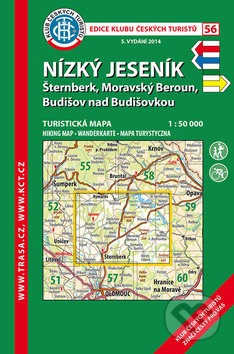 Kniha: Nízký Jeseník 1:50 000 (Šternberk, Moravský Beroun, Budišov nad Budišovkou) (Klub českých turistů). Klub českých turistů, 2017 Kniha: Nízký Jeseník 1:50 000 (Šternberk, Moravský Beroun, Budišov nad Budišovkou) (Klub českých turistů). Klub českých turistů, 2017