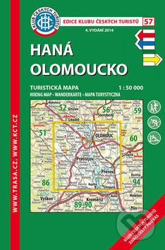 Kniha: Haná, Olomoucko 1:50 000 (Klub českých turistů). Klub českých turistů, 2019 Kniha: Haná, Olomoucko 1:50 000 (Klub českých turistů). Klub českých turistů, 2019