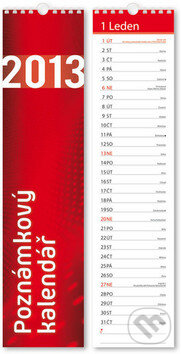 Poznámkový kalendář 2013 (460x110), Stil calendars, 2012