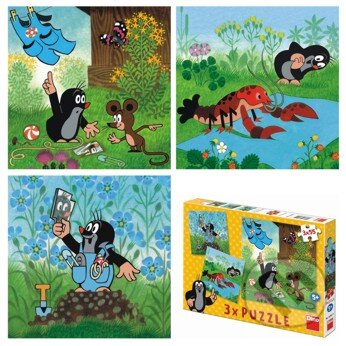 Puzzle: Krtko a nohavičky 3 v 1 (Dino). Dino Puzzle: Krtko a nohavičky 3 v 1 (Dino). Dino