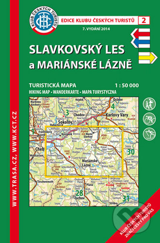 Kniha: Slavkovský les a Mariánské Lázně 1:50 000 (Klub českých turistů). Klub českých turistů, 2020 Kniha: Slavkovský les a Mariánské Lázně 1:50 000 (Klub českých turistů). Klub českých turistů, 2020