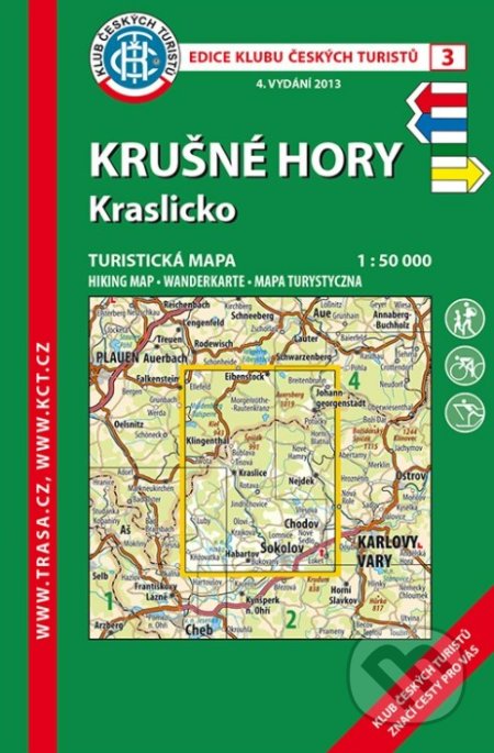 Kniha: Krušné hory, Kraslicko 1:50 000 (Klub českých turistů). Klub českých turistů, 2021 Kniha: Krušné hory, Kraslicko 1:50 000 (Klub českých turistů). Klub českých turistů, 2021