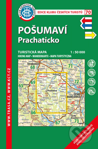 Kniha: Pošumaví, Prachaticko 1:50 000 (Klub českých turistů). Klub českých turistů, 2021 Kniha: Pošumaví, Prachaticko 1:50 000 (Klub českých turistů). Klub českých turistů, 2021