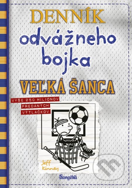 Kniha: Denník odvážneho bojka 16 (Jeff Kinney). Stonožka, 2022 Kniha: Denník odvážneho bojka 16 (Jeff Kinney). Stonožka, 2022