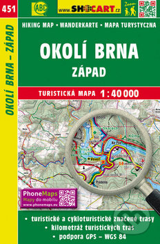 Okolí Brna - západ 1:40 000 (SHOCart). SHOCart, 2014 Okolí Brna - západ 1:40 000 (SHOCart). SHOCart, 2014