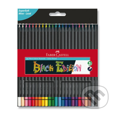 Pastelky Black Edition set 24 farebné (Faber-Castell). Faber-Castell, 2020 Pastelky Black Edition set 24 farebné (Faber-Castell). Faber-Castell, 2020