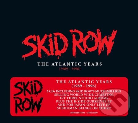 Hudobné CD: Skid Row: The Atlantic Years (1989 - 1996) (Hudobné albumy). Hudobné albumy, 2021 Hudobné CD: Skid Row: The Atlantic Years (1989 - 1996) (Hudobné albumy). Hudobné albumy, 2021