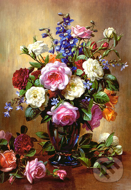 Puzzle: Roses in a Blue Vase (Albert Williams). Castorland Puzzle: Roses in a Blue Vase (Albert Williams). Castorland