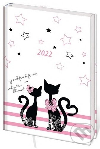 Diář 2022 A5 LYRA denní L204 Cats, Stil calendars, 2022