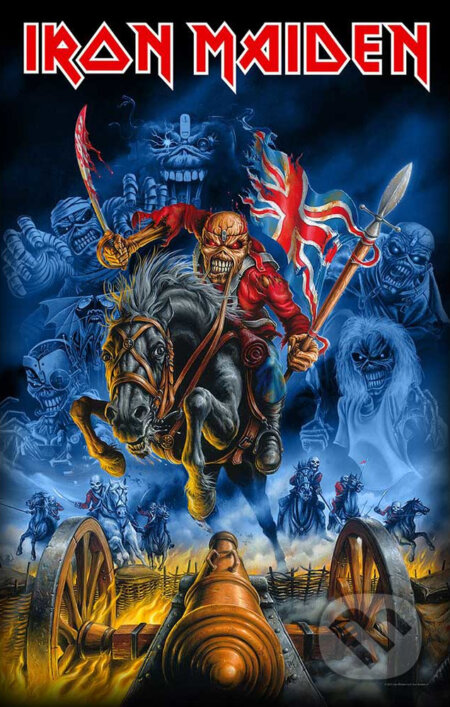 Textilný plagát - vlajka Iron Maiden: England, Iron Maiden, 2021