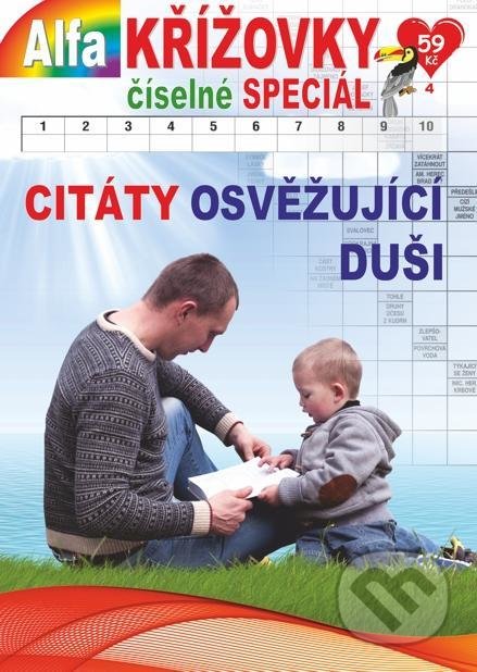 Kniha: Křížovky číselné speciál 4/2021 - Citáty osvěžující duši (Alfasoft). Alfasoft, 2021 Kniha: Křížovky číselné speciál 4/2021 - Citáty osvěžující duši (Alfasoft). Alfasoft, 2021