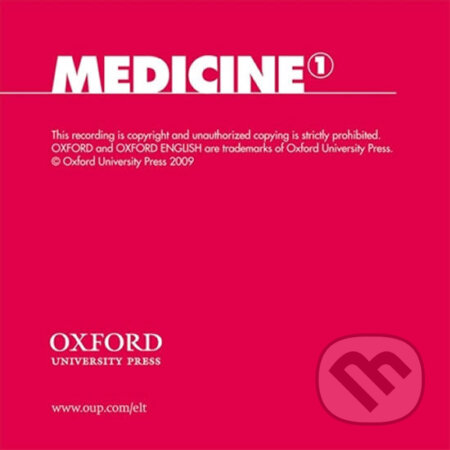 Audiokniha: Oxford English for Careers: Medicine 1 Class Audio CD (Sam McCarter). Oxford University Press, 2009 Audiokniha: Oxford English for Careers: Medicine 1 Class Audio CD (Sam McCarter). Oxford University Press, 2009