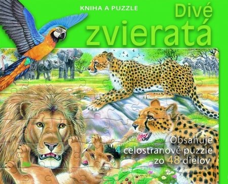 Kniha: Divé zvieratá - Kniha a puzzle (Autorský kolektív). Slovenské pedagogické nakladateľstvo - Mladé letá, 2012 Kniha: Divé zvieratá - Kniha a puzzle (Autorský kolektív). Slovenské pedagogické nakladateľstvo - Mladé letá, 2012