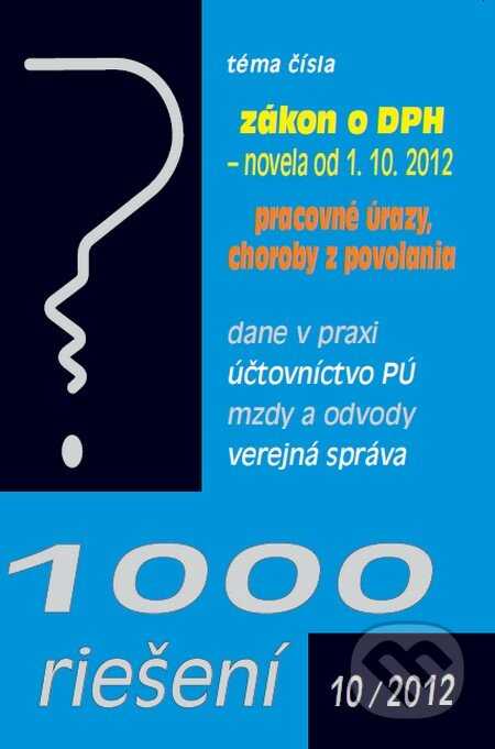 1000 riešení 10/2012, Poradca s.r.o., 2012