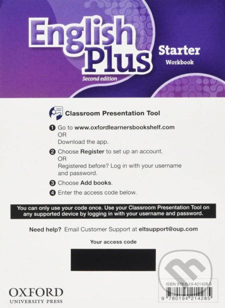 English Plus Starter: Classroom Presentation Tool eWorkbook Pack (Access Code Card), 2nd - Janet Hardy-Gould, Oxford University Press, 2017