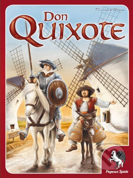 Spoločenská hra: Don Quixote (Reinhard Staupe). Pegasus Spiele, 2010 Spoločenská hra: Don Quixote (Reinhard Staupe). Pegasus Spiele, 2010