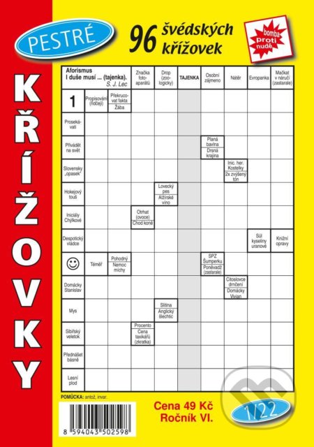 Kniha: Pestré křížovky 1/2022 (Telpres). Telpres, 2022 Kniha: Pestré křížovky 1/2022 (Telpres). Telpres, 2022