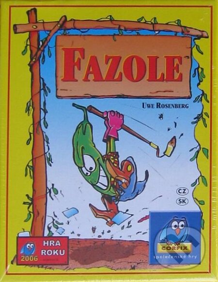 Společenská hra: Fazole (Uwe Rosenberg). Corfix, 1997 Společenská hra: Fazole (Uwe Rosenberg). Corfix, 1997