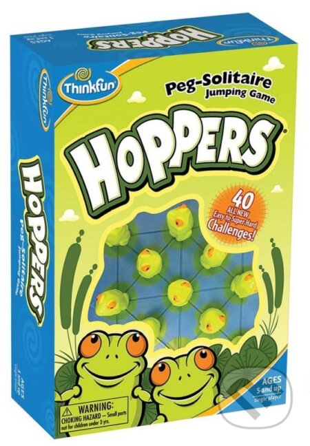 Spoločenská hra: Hoppers (Nob Yoshigahara). ThinkFun, 2002 Spoločenská hra: Hoppers (Nob Yoshigahara). ThinkFun, 2002